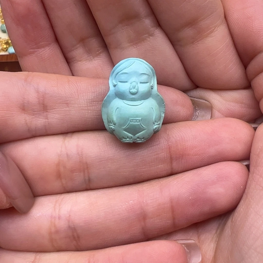第***香绿松石未镶嵌配件配件