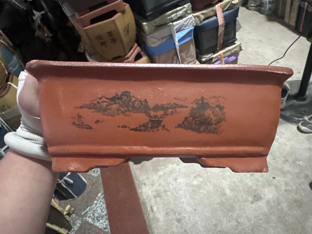 简约复古四方紫砂花盆室内客厅大号实用盆景盆