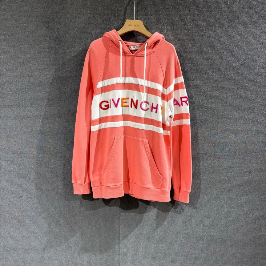99新 Givenchy/纪梵希 （pm）字母刺绣帽衫卫衣 xs码/4547
