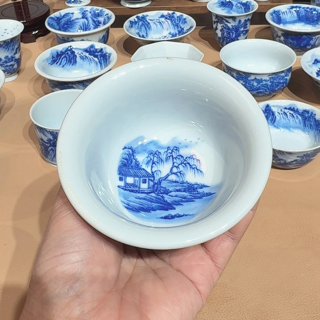 用***1景德镇纯手绘压手杯