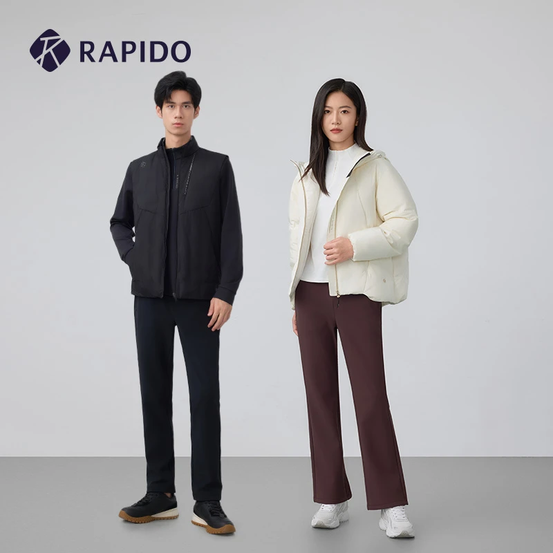 【加绒】自在裤RAPIDO春秋新品情侣保暖抗静电运动长裤CP4978G07