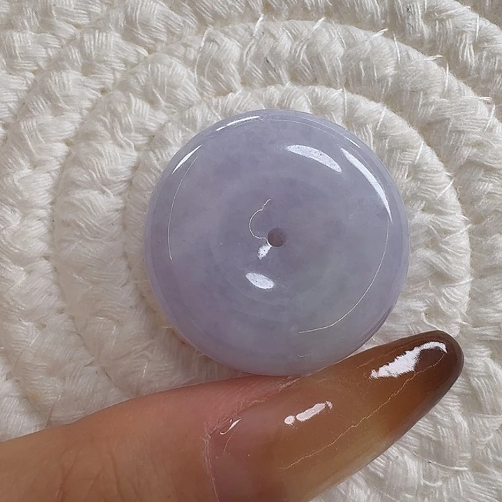 翡翠未镶嵌颈饰面包扣