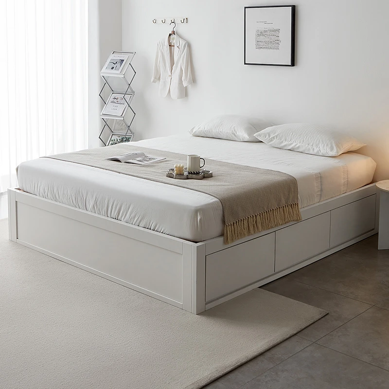 全友家居现代简约家用1.5米储物床榻榻米卧室床小户型床1.8米x2