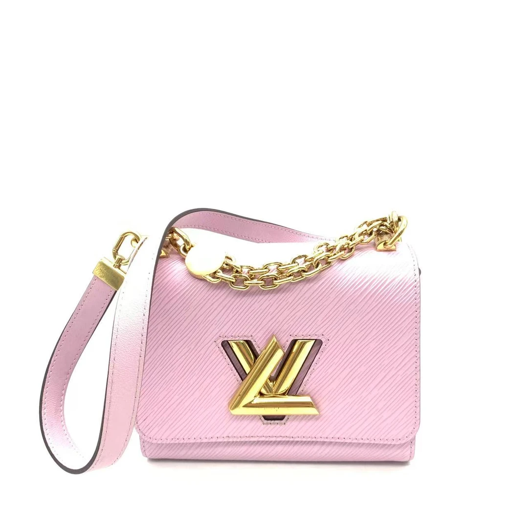 99新 LouisVuitton/路易威登 紫色水波纹小号扭一扭链条包