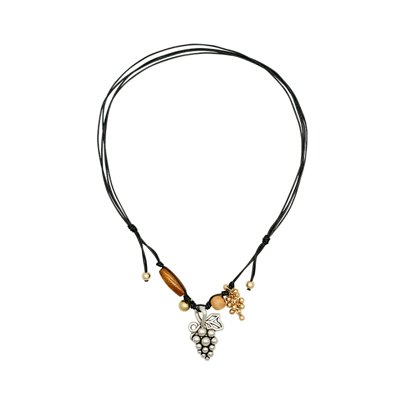 合金项链 【茉舍】LAZY CIRCLES 葡萄树可调节项链 LC440030-498