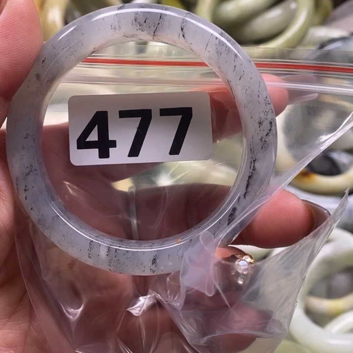 兔***6蛇纹石玉未镶嵌手镯