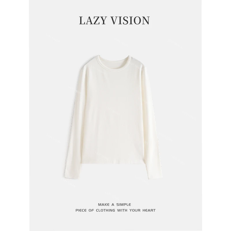 LAZYVISION*【云舒】珍珠山羊绒混纺圆领休闲针织衫ZMD-32726