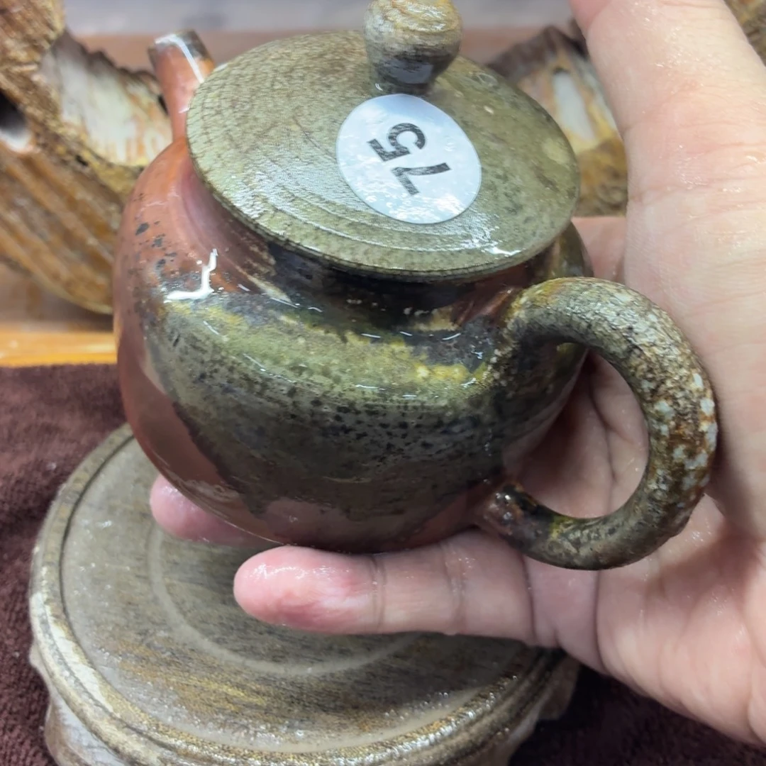 陶园柴烧精品高货75摆件价