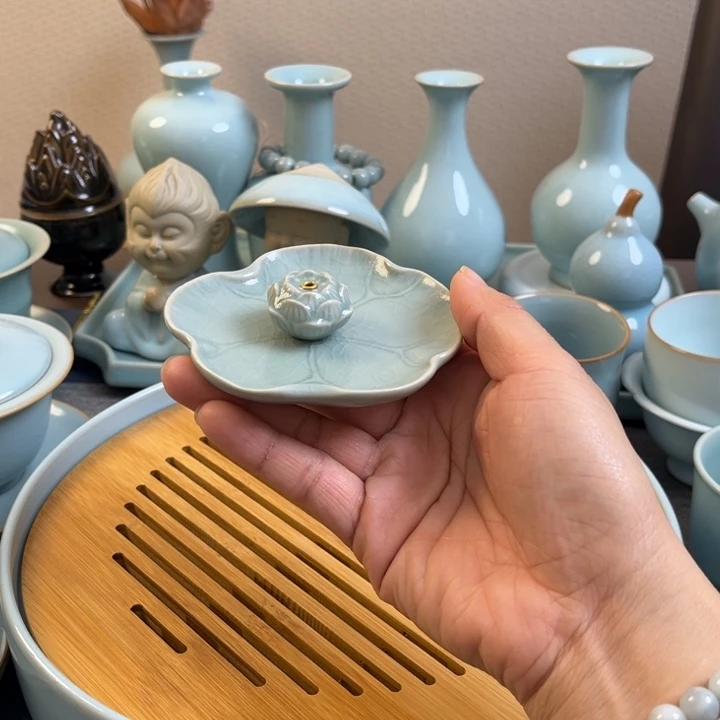 茶宠仿古釉香插一级全品
