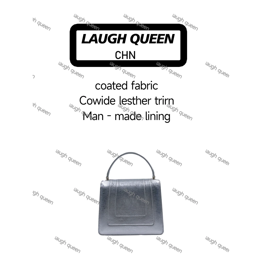 Laugh Queen手工打造真皮女士新款包 10820 银舌色 冰雪女王20cm