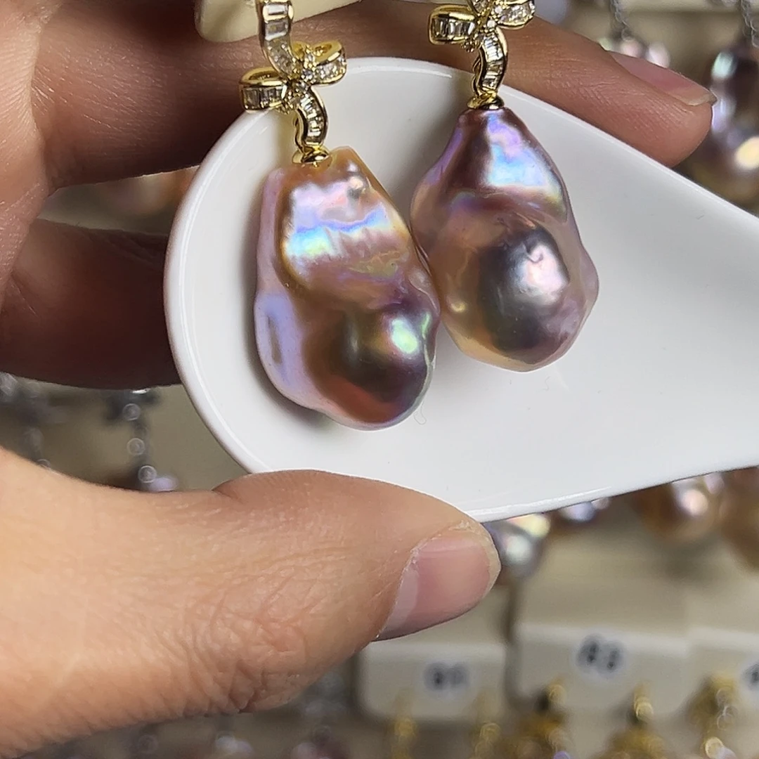 淡水珍珠未镶嵌耳饰