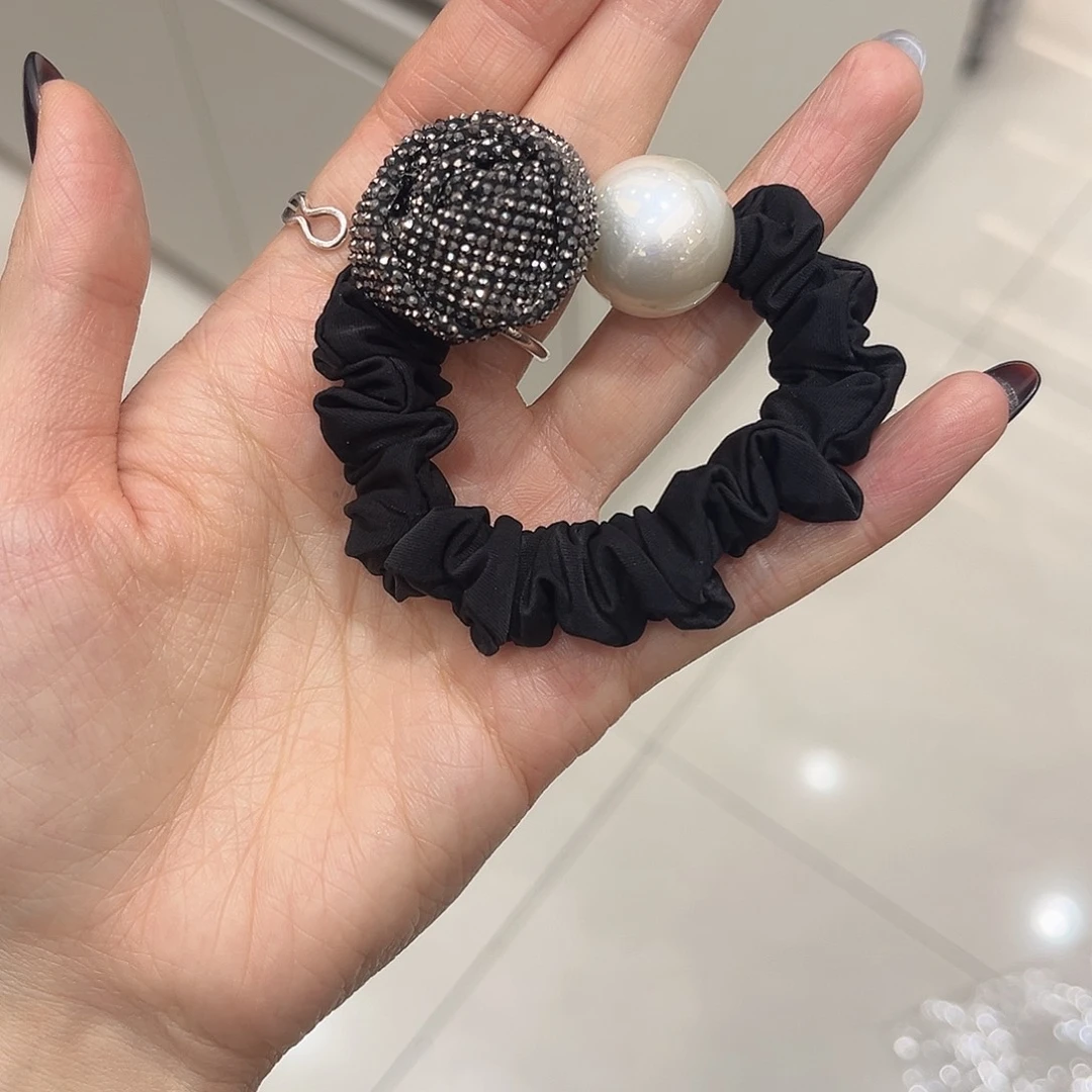 布艺非金属烫钻玫瑰花面膜圈