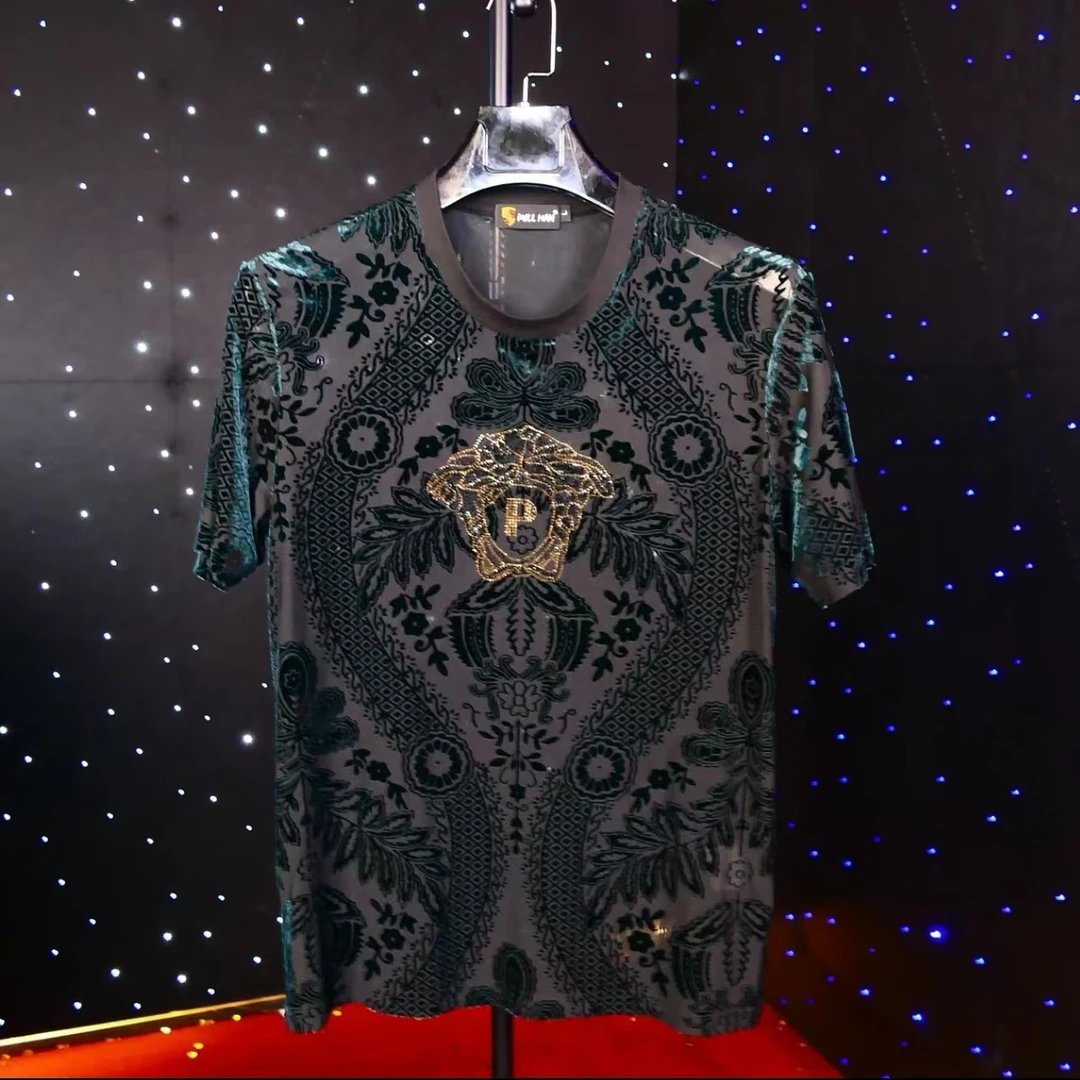 【设计】变色龙美人头 典藏系列 高端男士奢华圆领T恤短袖