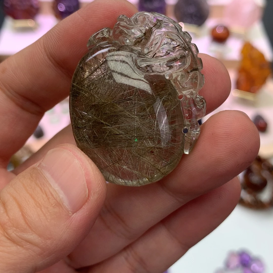 水晶颈饰未镶嵌吊坠