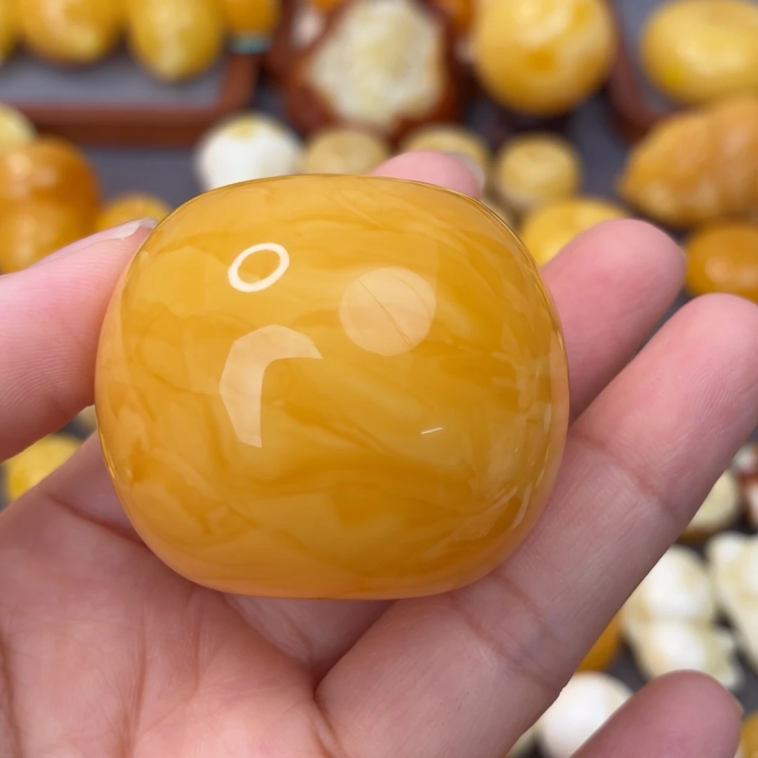 蜜蜡未镶嵌吊坠(不含链)满蜡墩扣