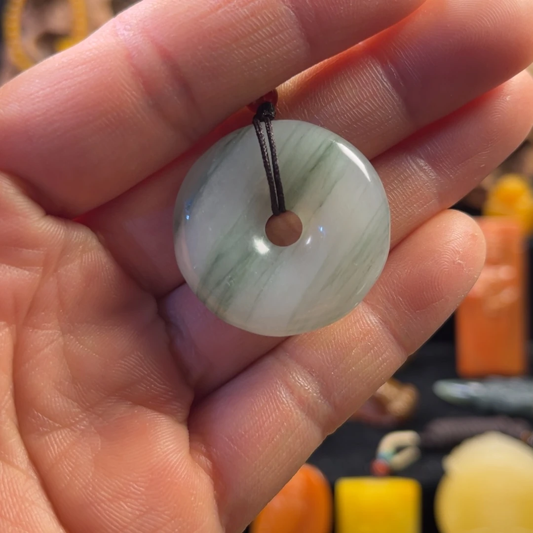 石英质玉平安扣未镶嵌楚****e