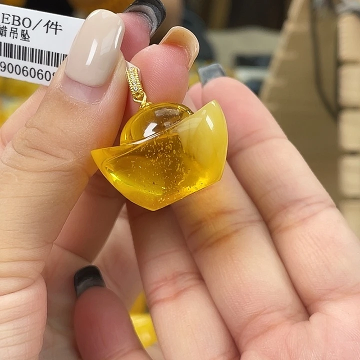 琥珀银S925镶嵌珠宝奇石h1