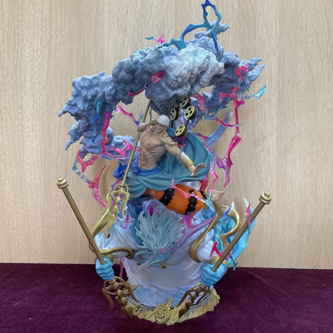 【清风潮玩】海贼王雷神艾尼路手办雕像大型摆件手办高约33厘米