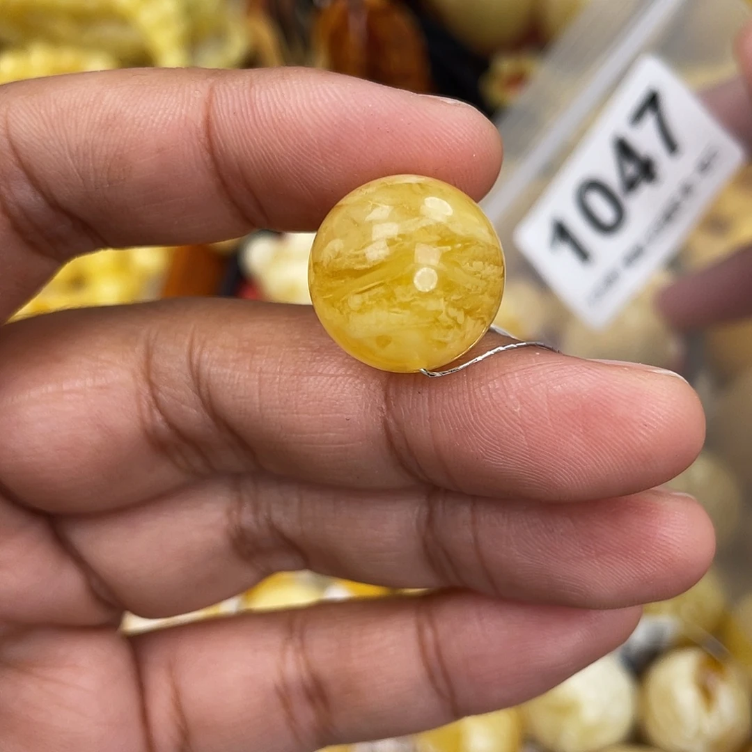 蜜蜡未镶嵌珠宝奇石沙眼17.4虎皮