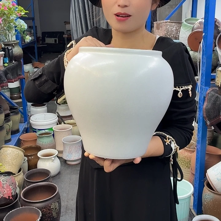 20×28 -粗陶花盆有孔-买买买