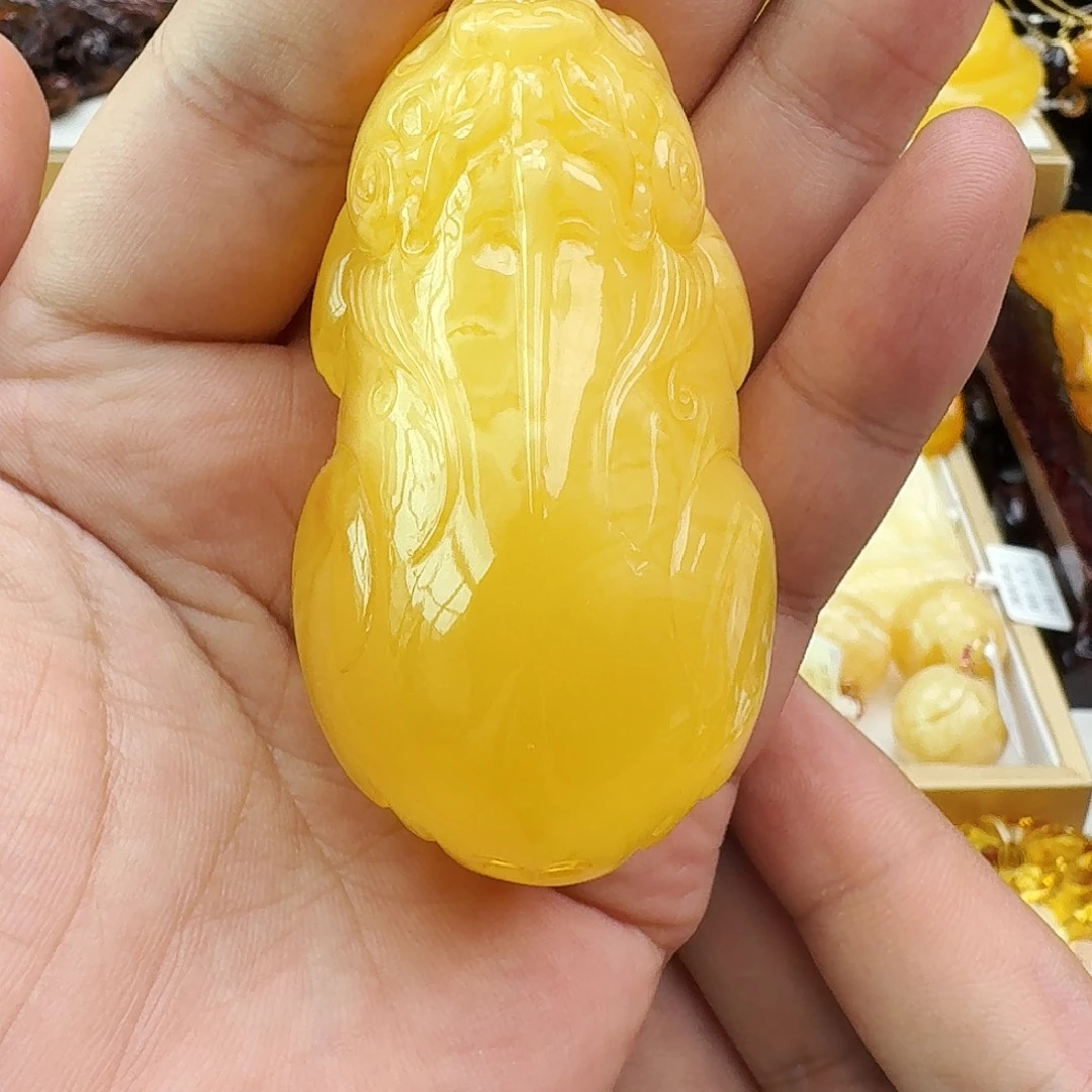 蜜蜡颈饰未镶嵌假一赔十，95
