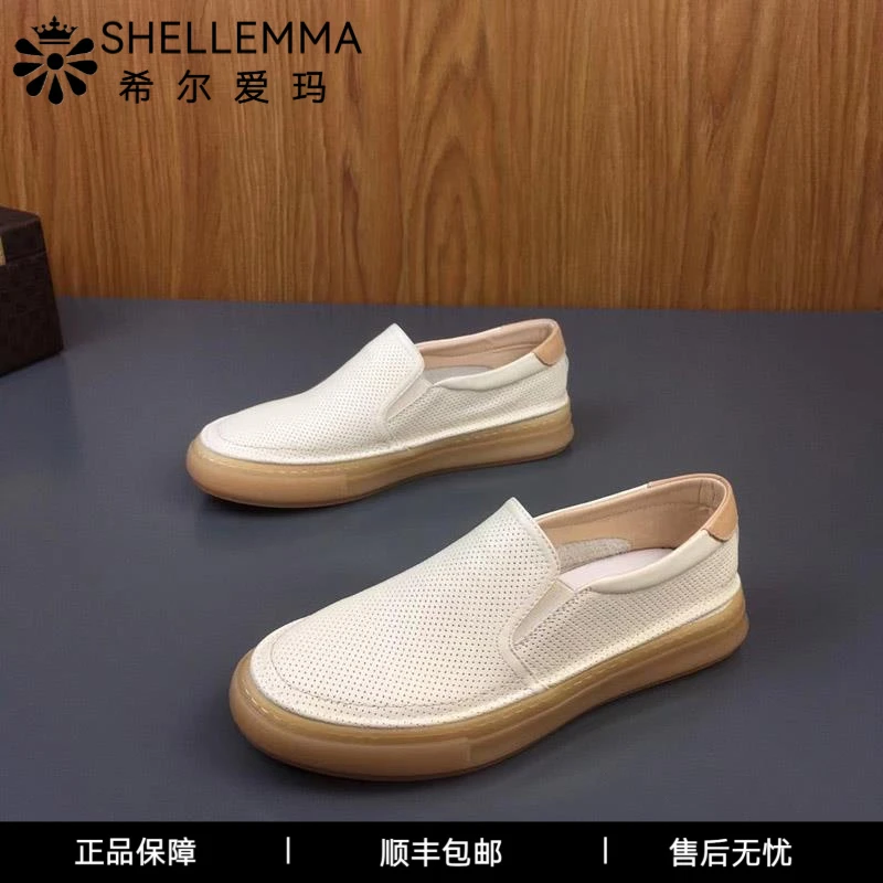 希尔爱玛夏季新款镂空透气防臭懒人鞋男软底舒适鞋子男款板鞋男款