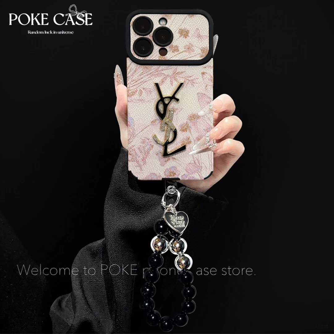 繁花逐蝶适用苹果16PROMAX华为YS标VIVO小米OPPO手链手机壳