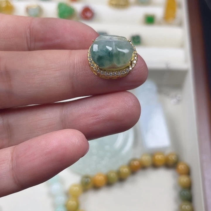 翡翠银S925镶嵌颈饰