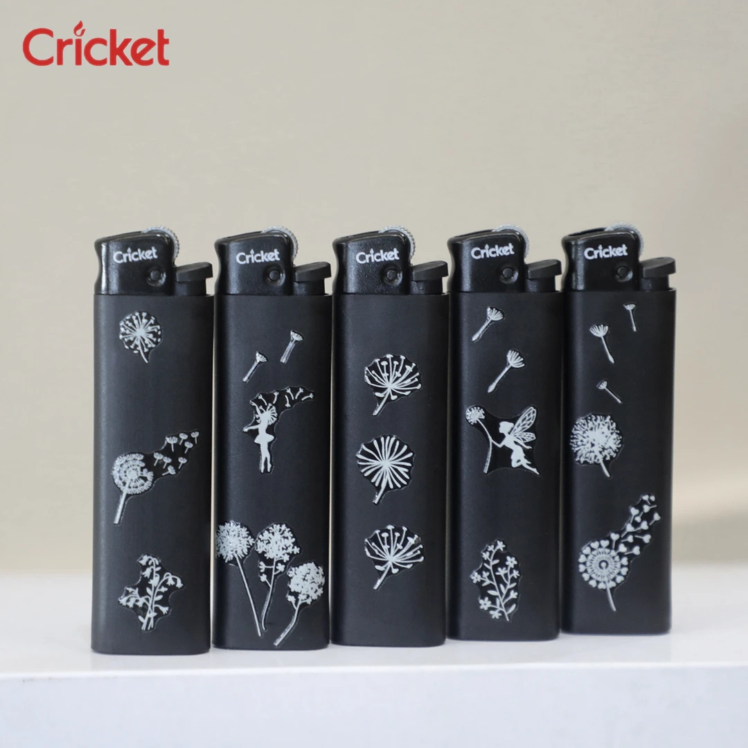 正品cricket草蜢打火机一次性砂轮夜光黑磨砂网红爆款创意个性