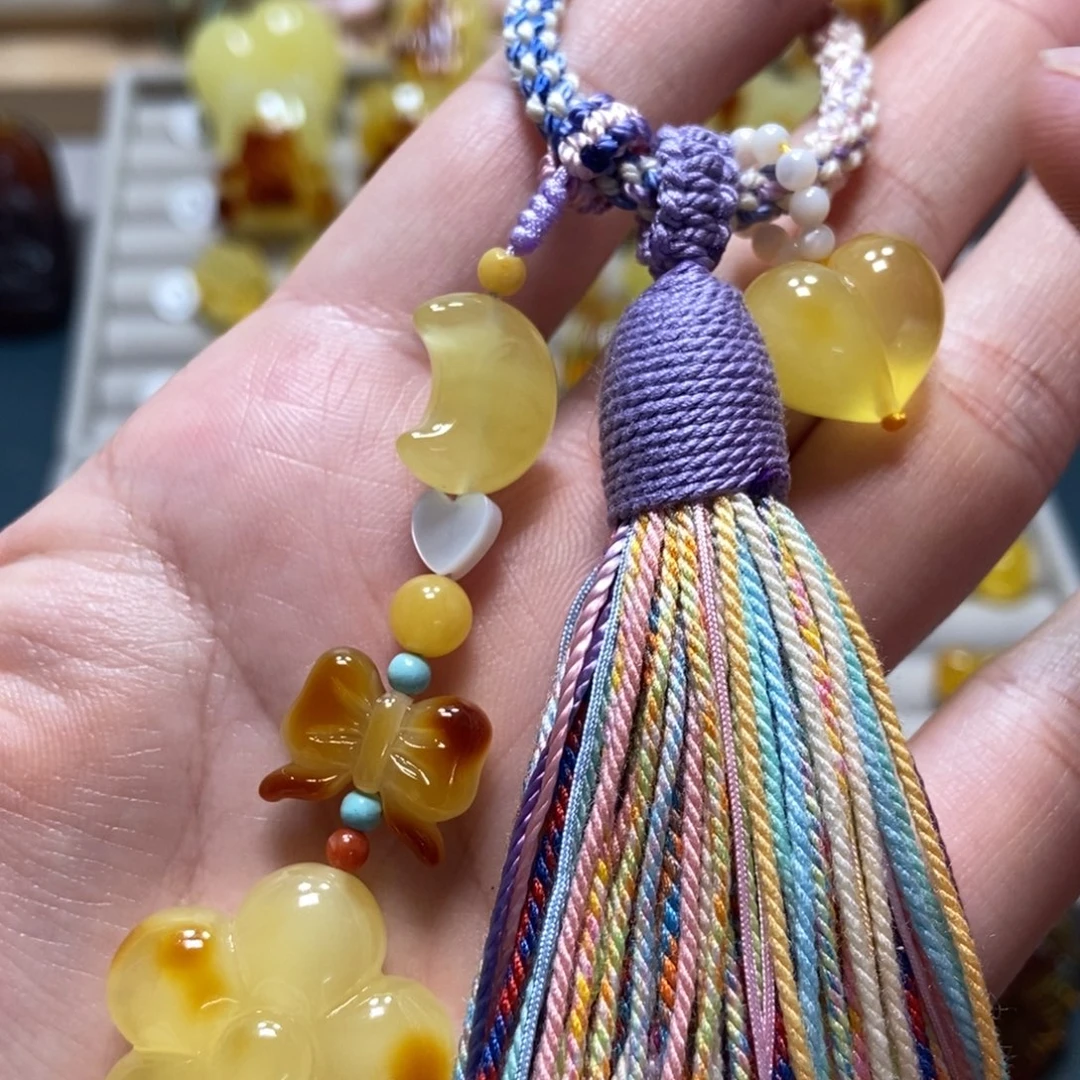 顺***）琥珀未镶嵌裸石天然琥珀蜜蜡吊坠