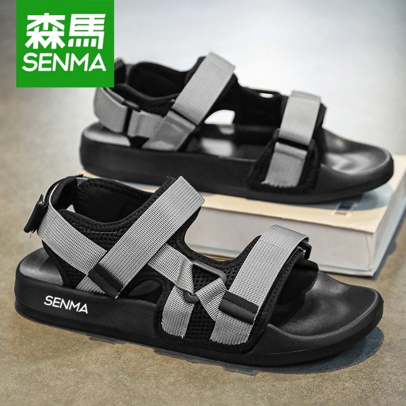 SENMA/森马男士防滑厚底凉鞋2025新款夏季外穿两用开车休闲沙滩鞋