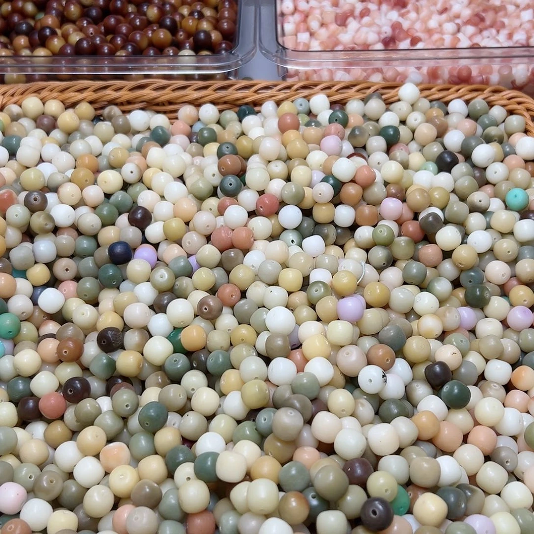 菩提根/象牙果吊坠微瑕卡12多宝桶珠200颗 拍2宠1