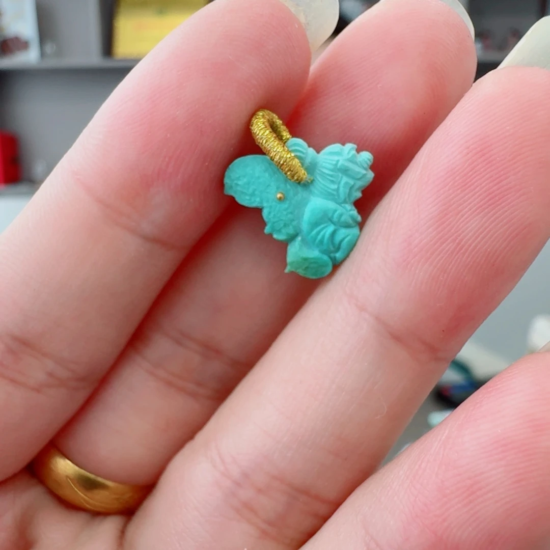 未镶嵌绿松石珠宝奇石