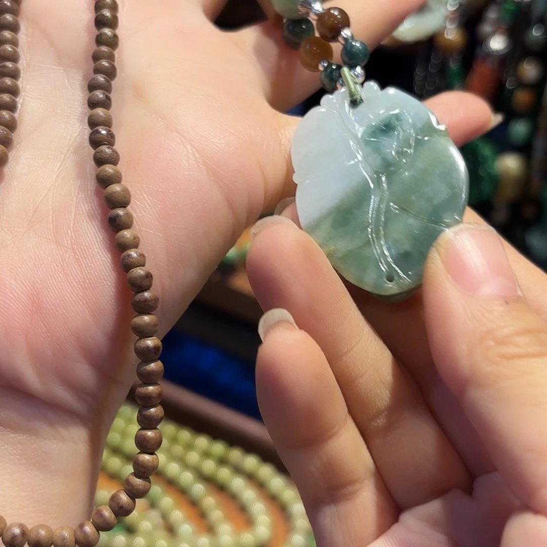 翡翠手链未镶嵌白****馆原创