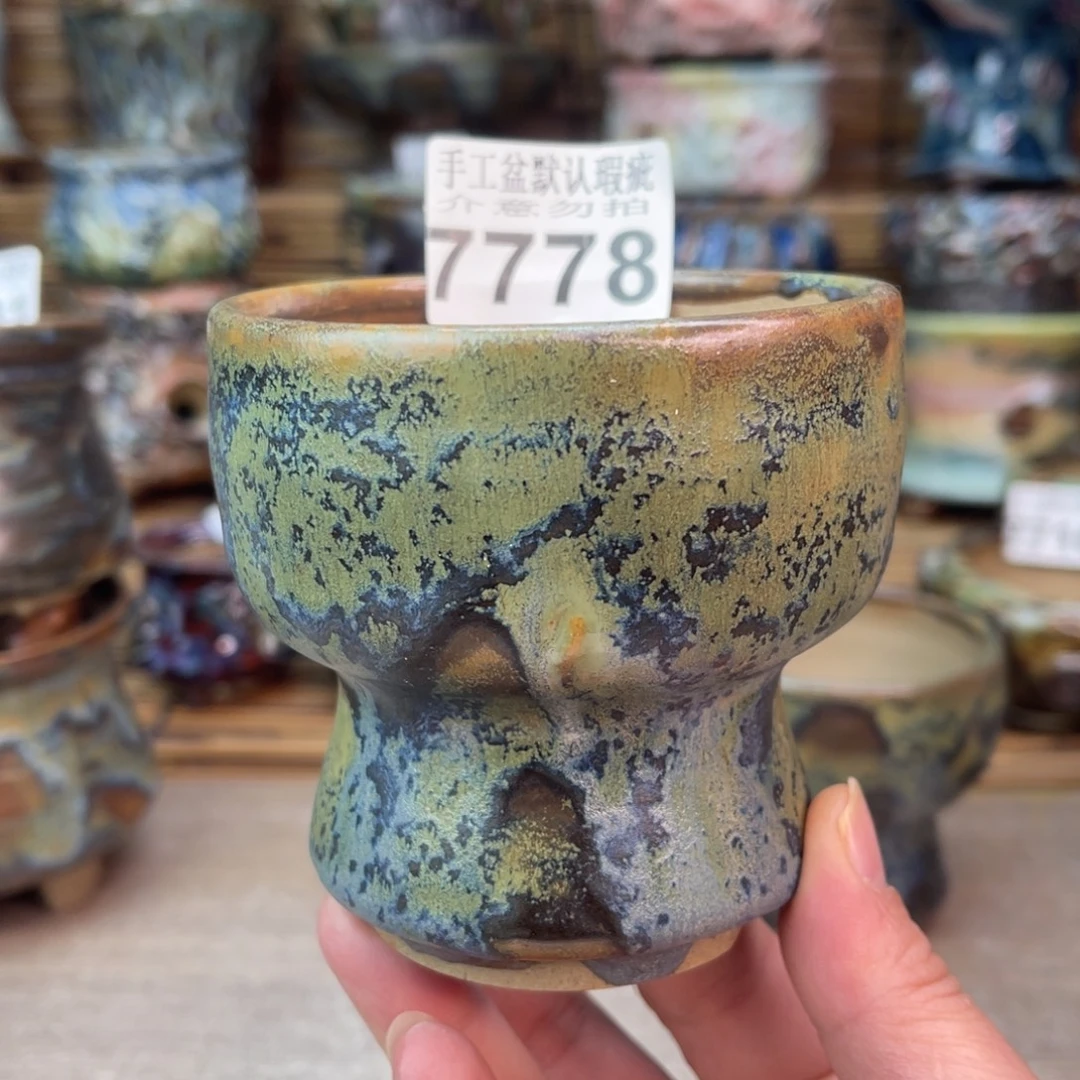 手工花盆默认瑕疵完美者勿拍