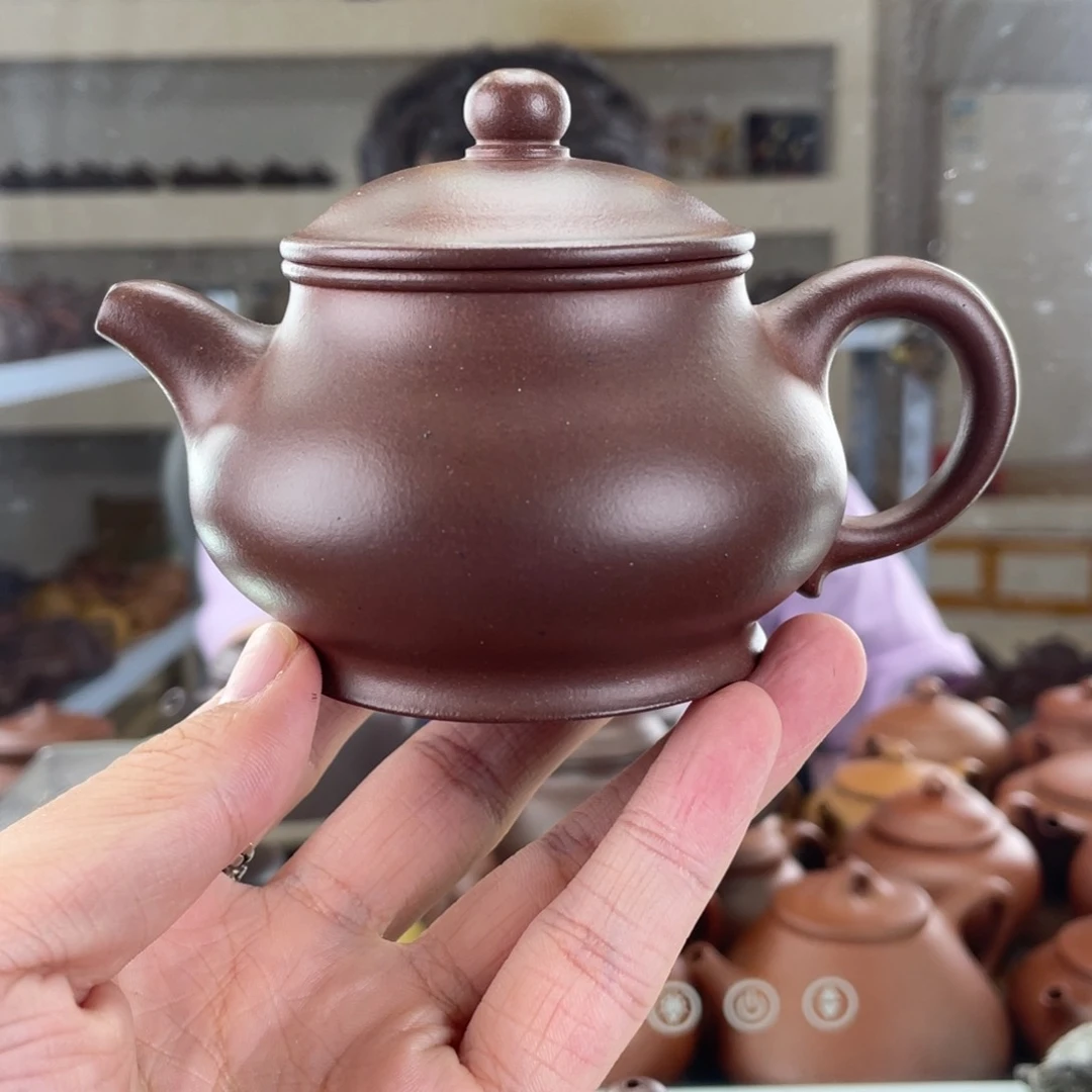茶壶紫砂180cc老紫泥茶壶