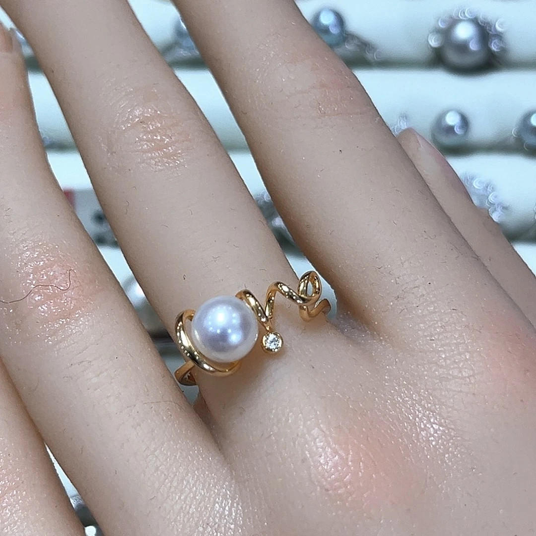 淡水珍珠颈饰银S925镶嵌