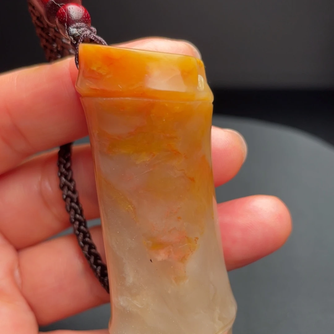 东***室田黄石田黄石手把件摆件