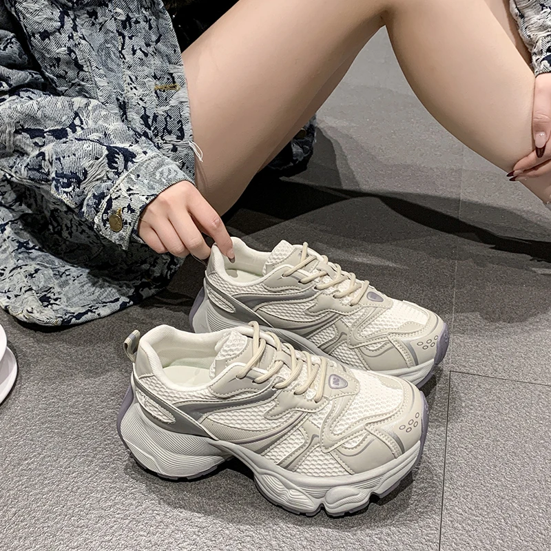 明星同款运动鞋子女款潮牌百搭小白鞋2025爆款专柜正品夏季透气女