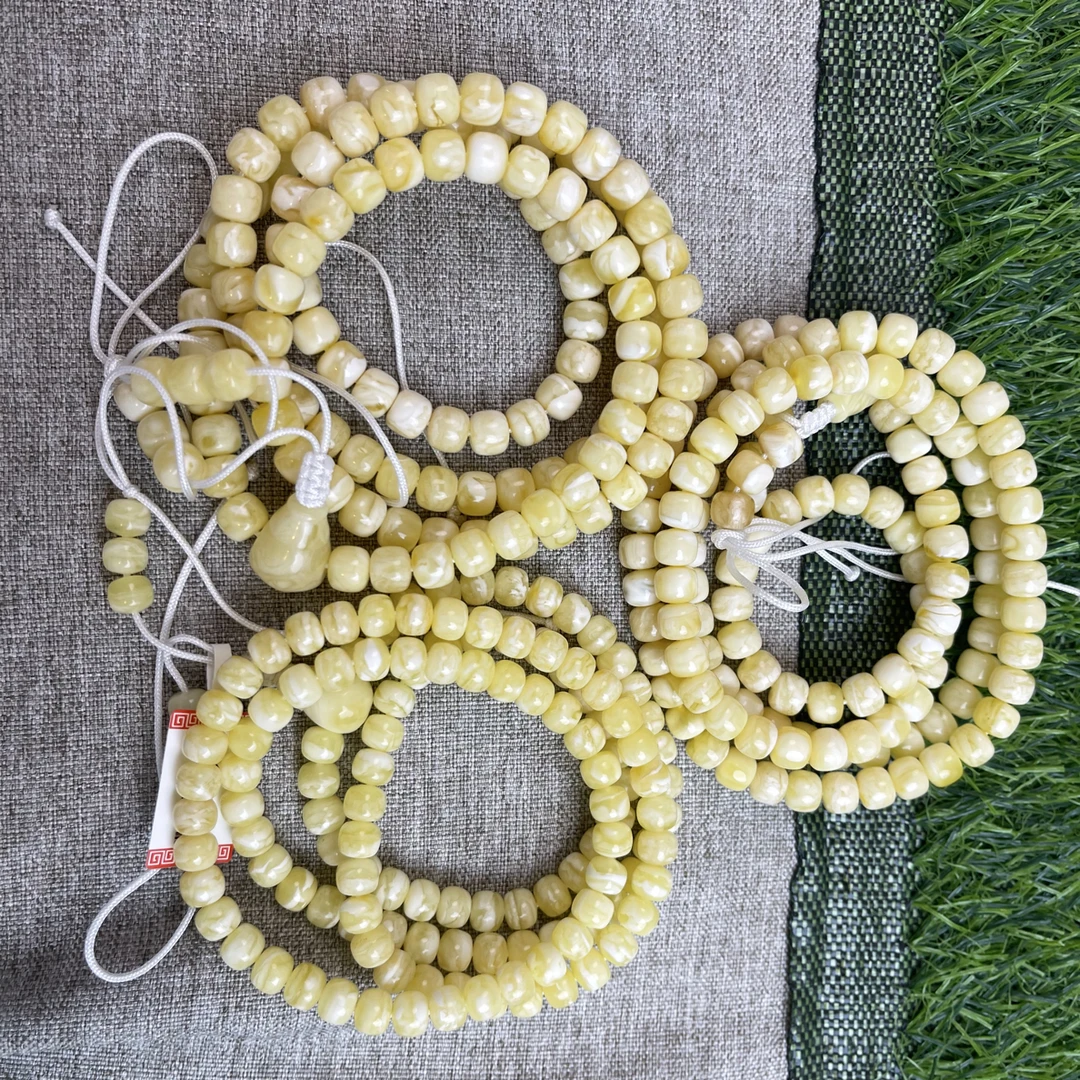 蜜蜡108多圈手链