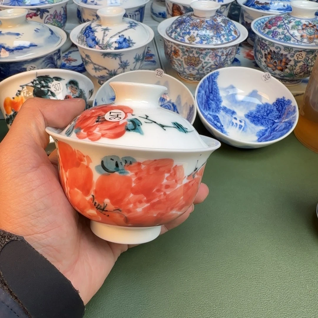 陶纯手工纯手绘茶具347