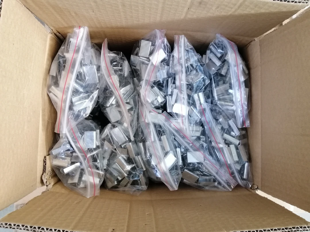 塑钢带1608打包扣开口打包机打包带专用打包扣
