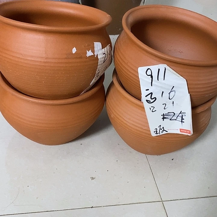 粗陶红陶绿植花盆911