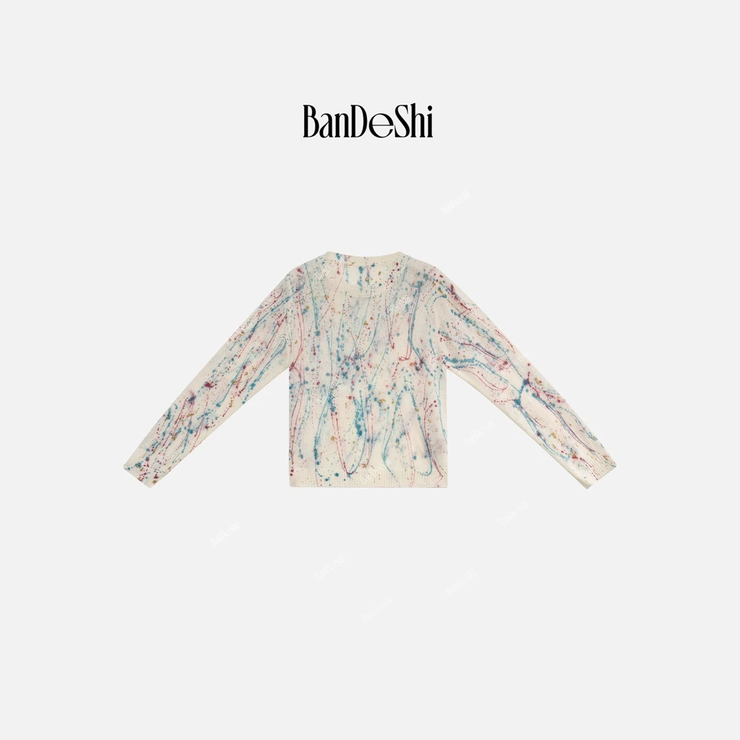 【C1912】班德施-时尚休闲气质百搭轻奢春季针织罩衫女SC