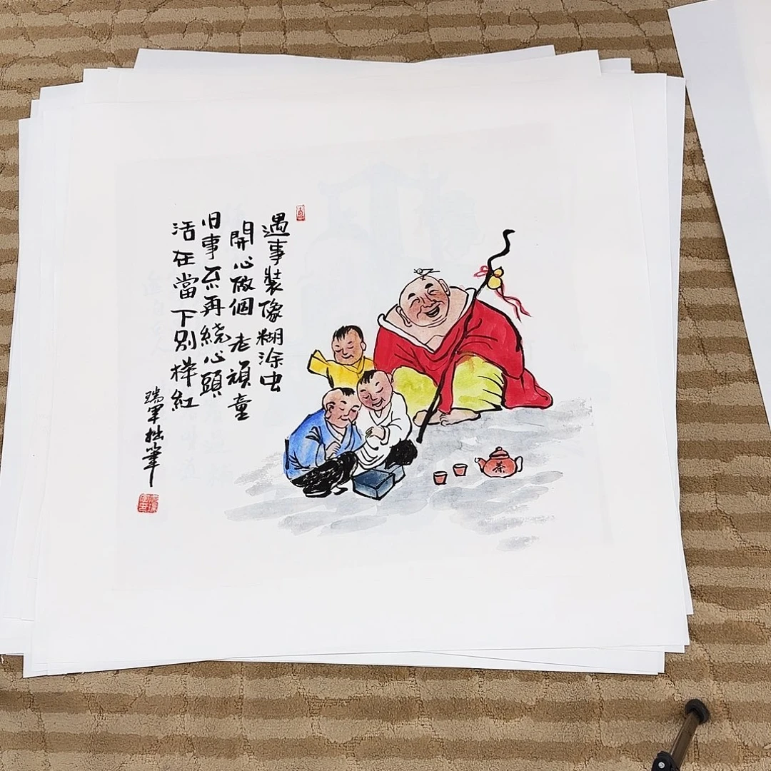 国画花鸟等多种鸟类和