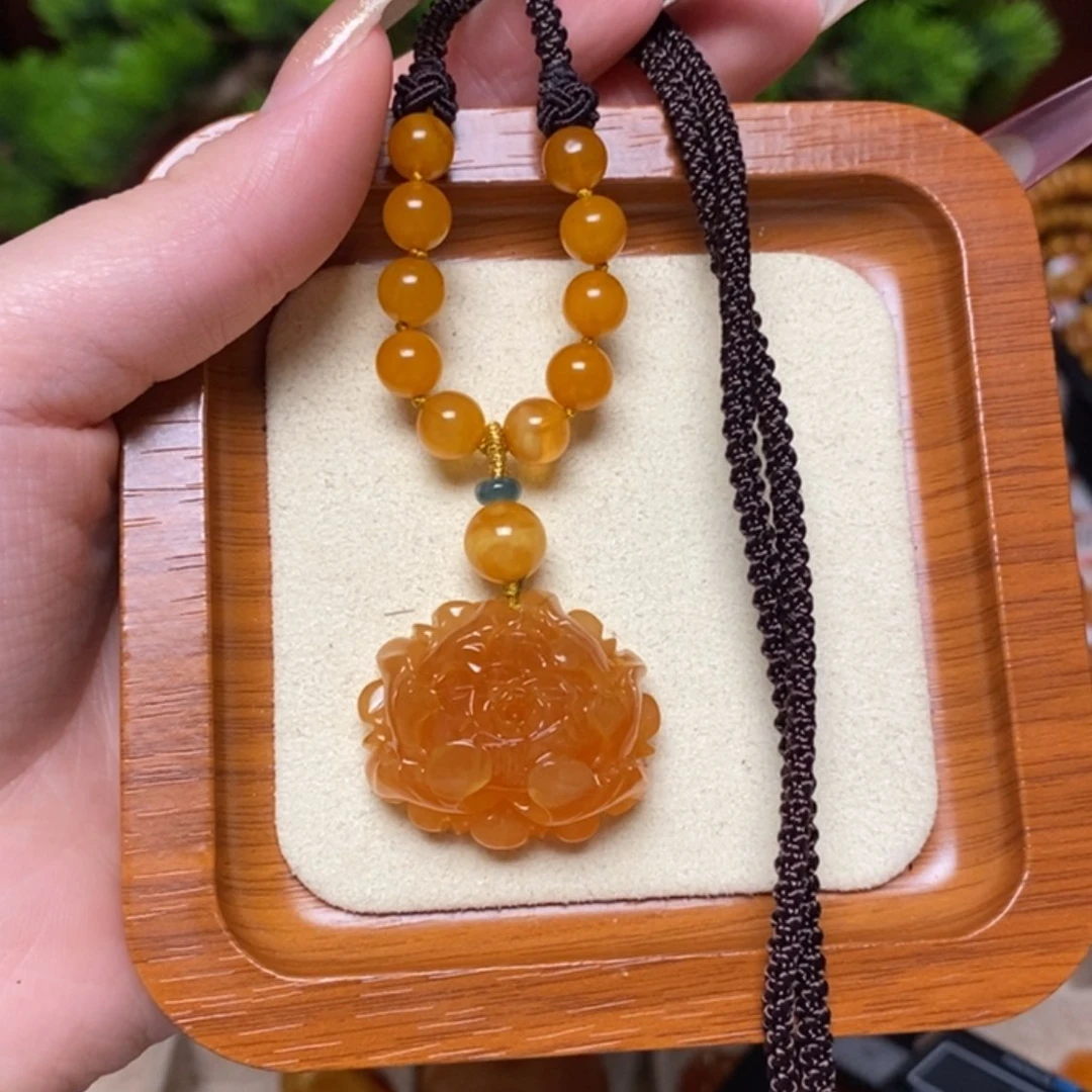 【闪购商品】蜜蜡颈饰未镶嵌项链