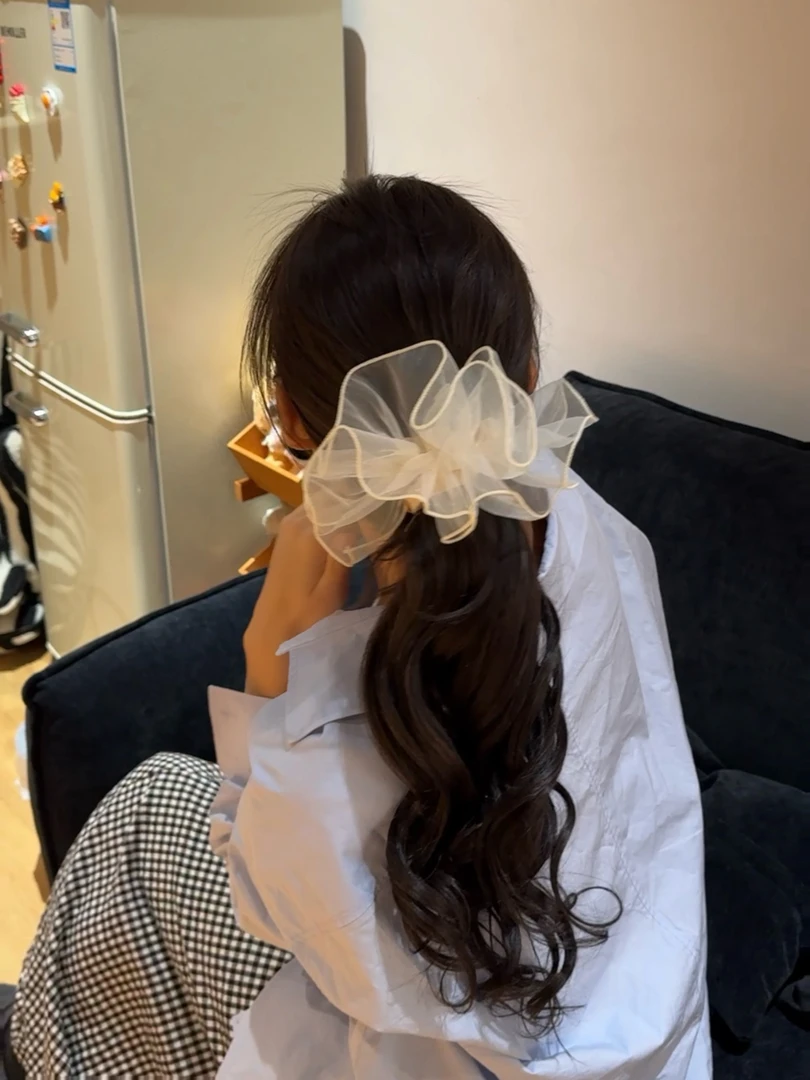 女甜美日韩波西米亚发圈发绳温柔头饰超仙皮筋仙女优雅简约