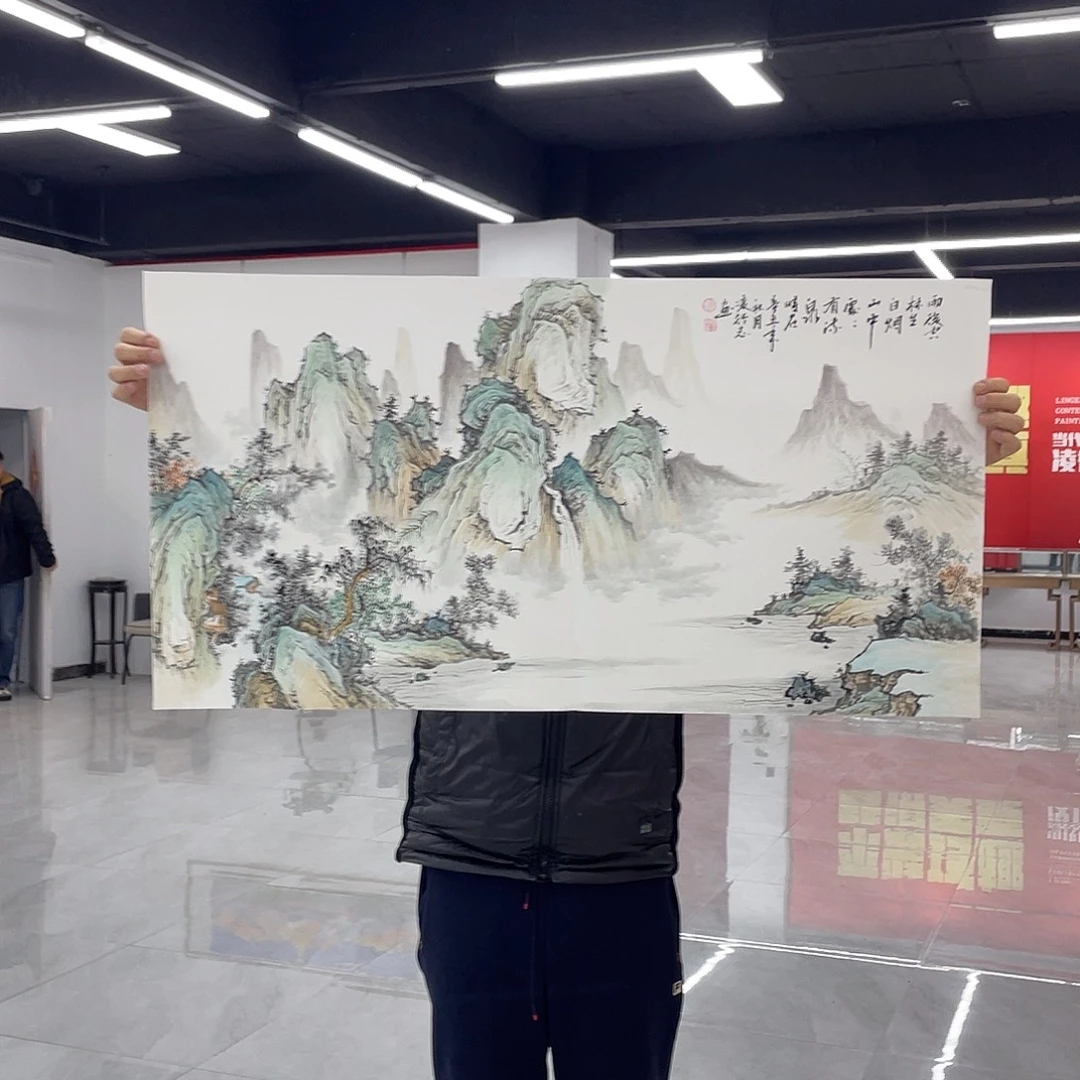 国画凌行志老师手绘国画精品