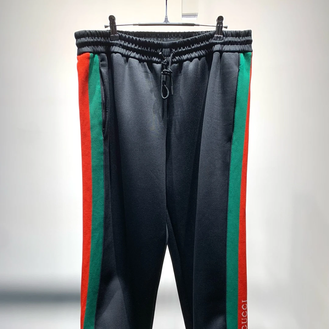 未使用 GUCCI/古驰 25新款红标条纹长裤/XL码/Y5464