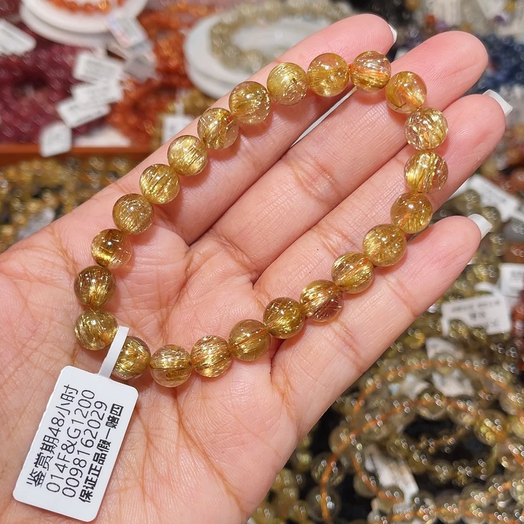 手串未镶嵌水晶金发顺发8m